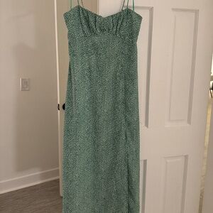 ZARA Green Midi Dress